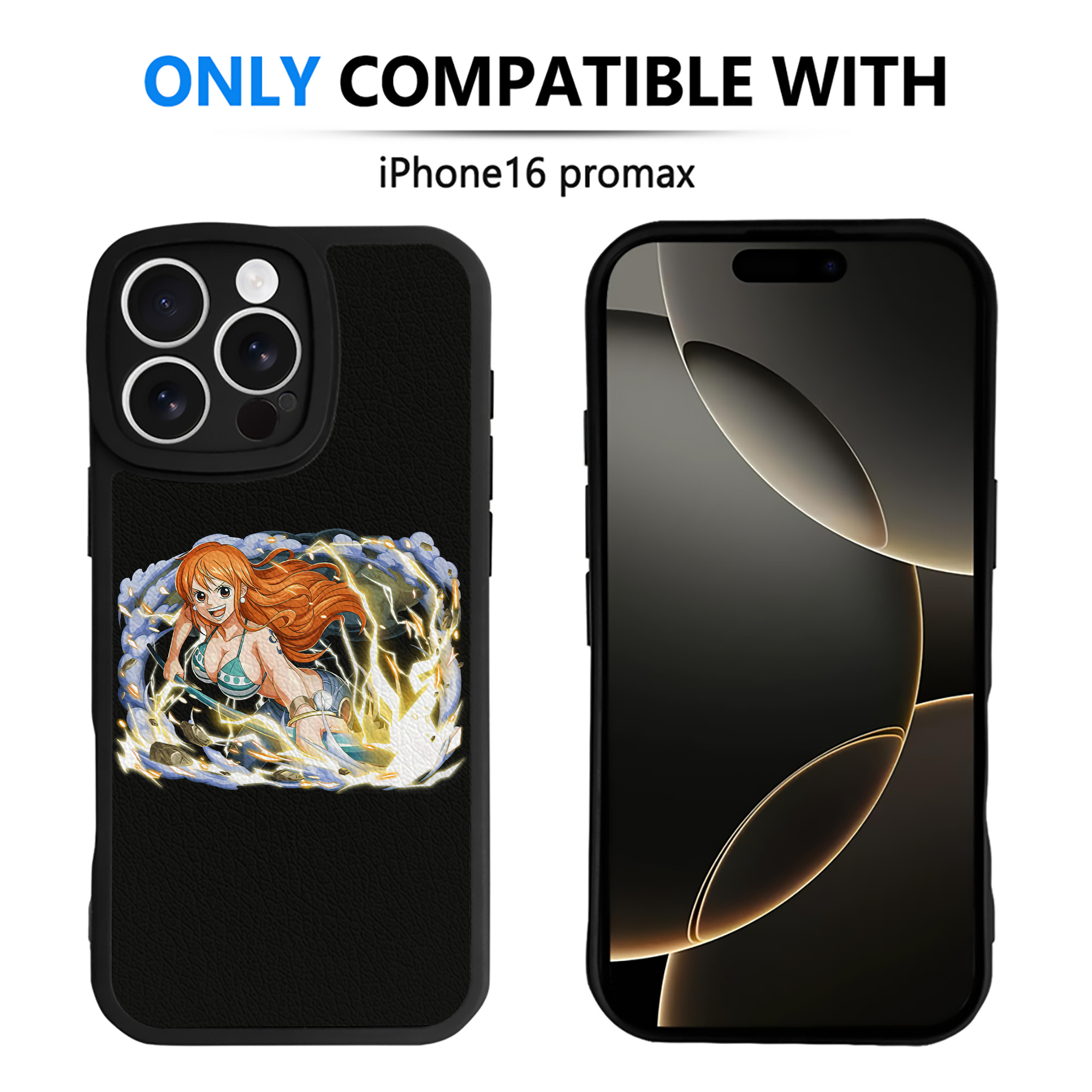 ワンピース ナミ ONE PIECE Nami 【iPhone 16シリーズ対応】シリコンスマホケース（レザー調） 材質：シリコン